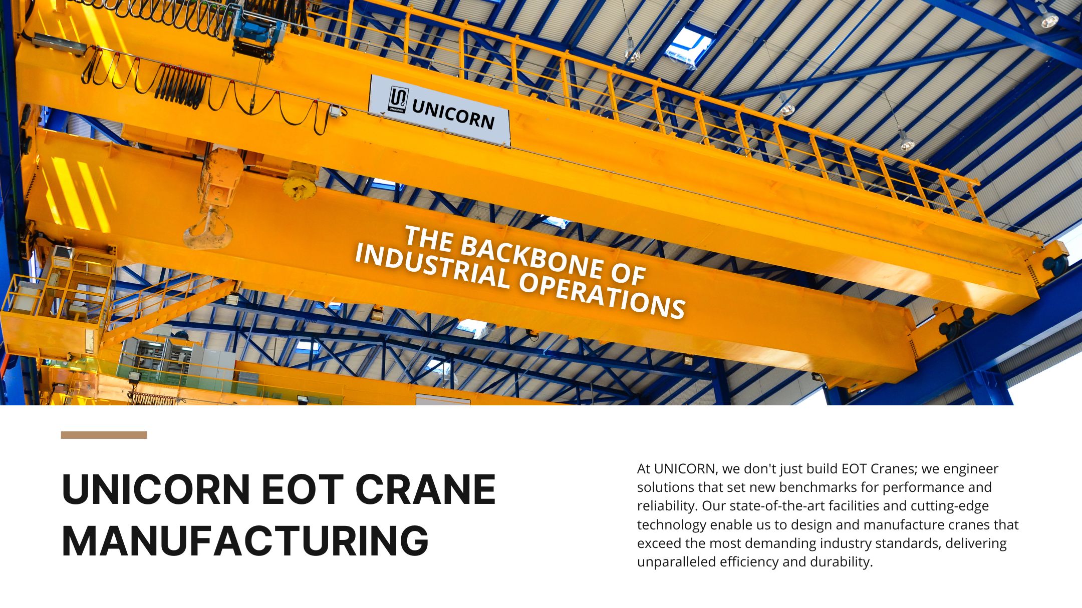 EOT Crane Manufacturing - UNICORN